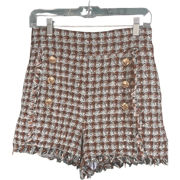 Walter Baker Cambridge Tweed Adrian High Waist Short Size 4 - Picture 5 of 7